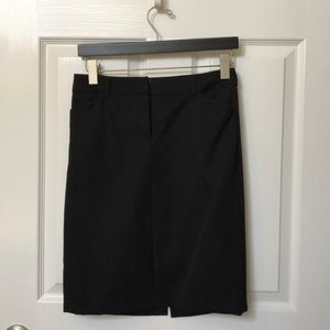 J. Crew black wool skirt size 2P